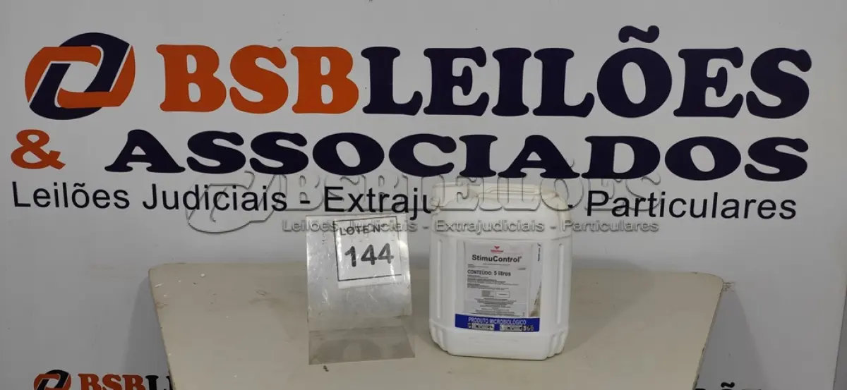 LOTE 144 - 01 STIMUCONTROL 5 LITROS SIMBIOSE. (NO ESTADO, NÃO SABEMOS SE FUNCIONA. LEILÃO NÃO TEM GARANTIA E NEM DEVOLUÇÃO, SUJEITO A POSSÍVEIS AVARIAS VISÍVEIS/OCULTAS E/OU AUSÊNCIA DE COMPONENTES)