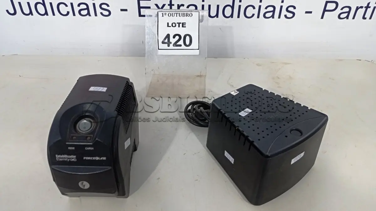 LOTE 420 - 02 ESTABILIZADORES. (NO ESTADO) ATENÇÃO! FAZER A VISITAÇÃO ANTES DE ARREMATAR, NÃO SABEMOS SE FUNCIONA, LEILÃO NÃO TEM GARANTIA E NEM DEVOLUÇÃO, SUJEITO A POSSÍVEIS AVARIAS VISÍVEIS/OCULTAS E/OU AUSÊNCIA DE COMPONENTES.