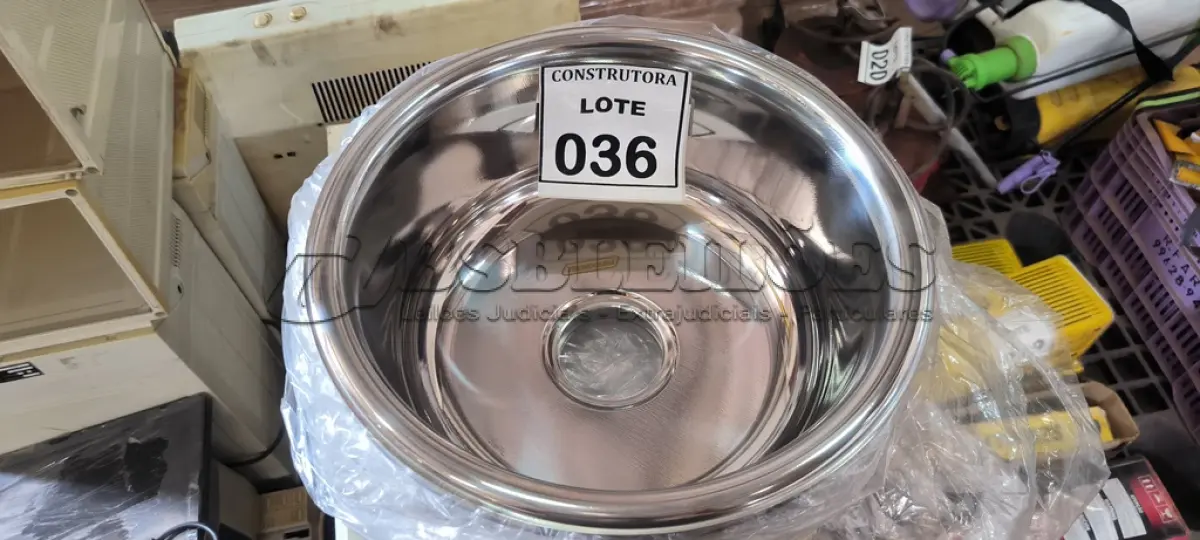 LOTE 036 - 05 CUBAS EM INOX REDONDAS 150MM. (NO ESTADO) ATENÇÃO! FAZER A VISITAÇÃO ANTES DE ARREMATAR, NÃO SABEMOS SE FUNCIONA, LEILÃO NÃO TEM GARANTIA E NEM DEVOLUÇÃO, SUJEITO A POSSÍVEIS AVARIAS VISÍVEIS/OCULTAS E/OU AUSÊNCIA DE COMPONENTES.