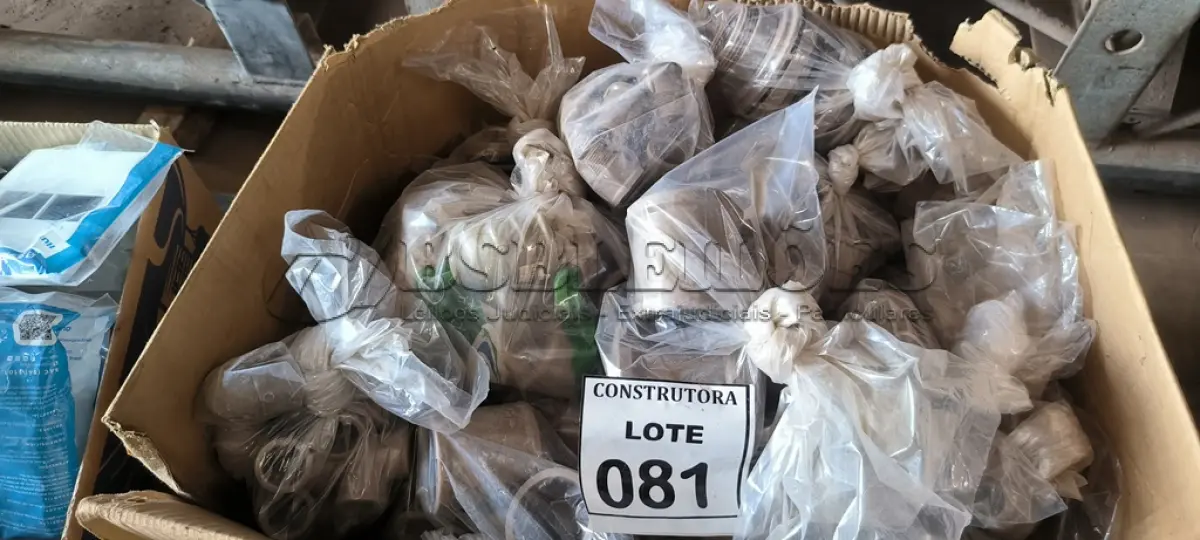 LOTE 081 - 01 LOTE COM CONEXÕES DIVERSAS. (NO ESTADO) ATENÇÃO! FAZER A VISITAÇÃO ANTES DE ARREMATAR, NÃO SABEMOS SE FUNCIONA, LEILÃO NÃO TEM GARANTIA E NEM DEVOLUÇÃO, SUJEITO A POSSÍVEIS AVARIAS VISÍVEIS/OCULTAS E/OU AUSÊNCIA DE COMPONENTES.