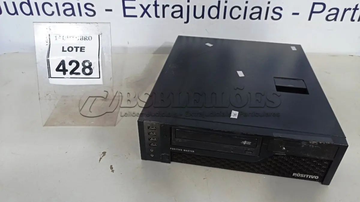 LOTE 428 - 01 CPU MARCA POSITIVO COM 8GB MEMÓRIA COM SSD E HD. (NO ESTADO) ATENÇÃO! FAZER A VISITAÇÃO ANTES DE ARREMATAR, NÃO SABEMOS SE FUNCIONA, LEILÃO NÃO TEM GARANTIA E NEM DEVOLUÇÃO, SUJEITO A POSSÍVEIS AVARIAS VISÍVEIS/OCULTAS E/OU AUSÊNCIA DE COMPONENTES.