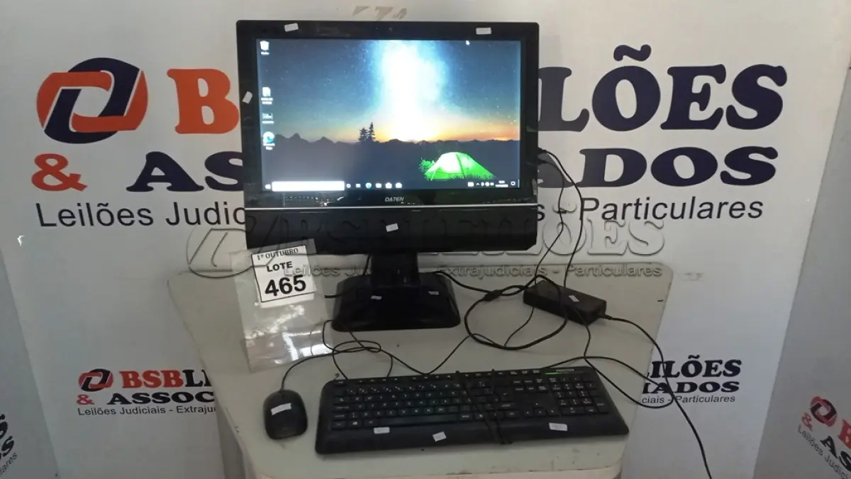 LOTE 465 - 01 ALL IN ONE I7 4G WEB CAM COM FONTE, MOUSE E TECLADO MARCA DATEN. (NO ESTADO) ATENÇÃO! FAZER A VISITAÇÃO ANTES DE ARREMATAR, NÃO SABEMOS SE FUNCIONA, LEILÃO NÃO TEM GARANTIA E NEM DEVOLUÇÃO, SUJEITO A POSSÍVEIS AVARIAS VISÍVEIS/OCULTAS E/OU AUSÊNCIA DE COMPONENTES