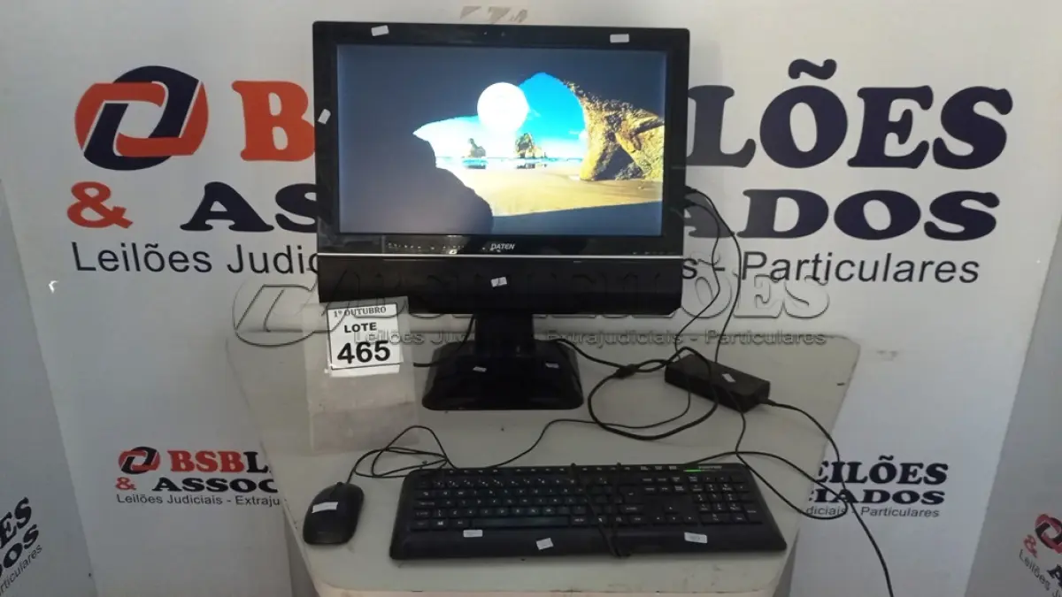 LOTE 465 - 01 ALL IN ONE I7 4G WEB CAM COM FONTE, MOUSE E TECLADO MARCA DATEN. (NO ESTADO) ATENÇÃO! FAZER A VISITAÇÃO ANTES DE ARREMATAR, NÃO SABEMOS SE FUNCIONA, LEILÃO NÃO TEM GARANTIA E NEM DEVOLUÇÃO, SUJEITO A POSSÍVEIS AVARIAS VISÍVEIS/OCULTAS E/OU AUSÊNCIA DE COMPONENTES