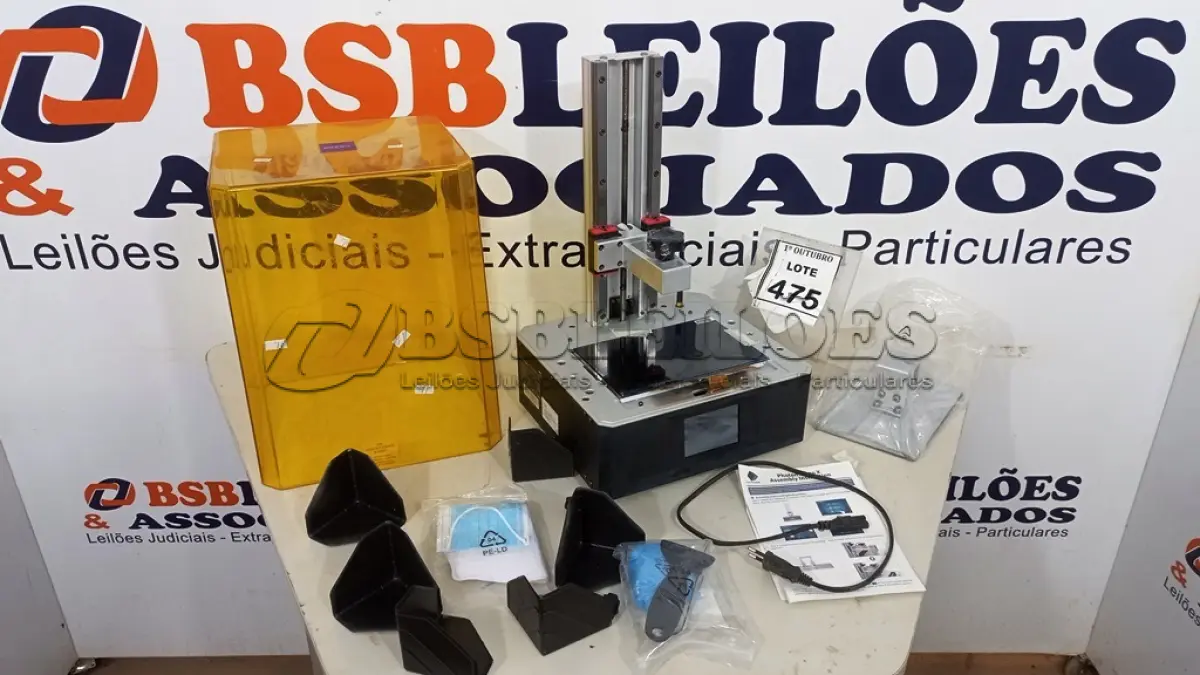 LOTE 475 - 01 IMPRESSORA 3D MODEL O PHOTO MONO X MARCA ANYCUBIC. (NO ESTADO) ATENÇÃO! FAZER A VISITAÇÃO ANTES DE ARREMATAR, NÃO SABEMOS SE FUNCIONA, LEILÃO NÃO TEM GARANTIA E NEM DEVOLUÇÃO, SUJEITO A POSSÍVEIS AVARIAS VISÍVEIS/OCULTAS E/OU AUSÊNCIA DE COMPONENTES.