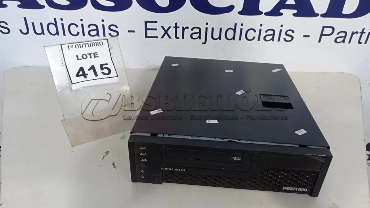 LOTE 415 - 01 CPU MARCA POSITIVO. (NO ESTADO) ATENÇÃO! FAZER A VISITAÇÃO ANTES DE ARREMATAR, NÃO SABEMOS SE FUNCIONA, LEILÃO NÃO TEM GARANTIA E NEM DEVOLUÇÃO, SUJEITO A POSSÍVEIS AVARIAS VISÍVEIS/OCULTAS E/OU AUSÊNCIA DE COMPONENTES.
