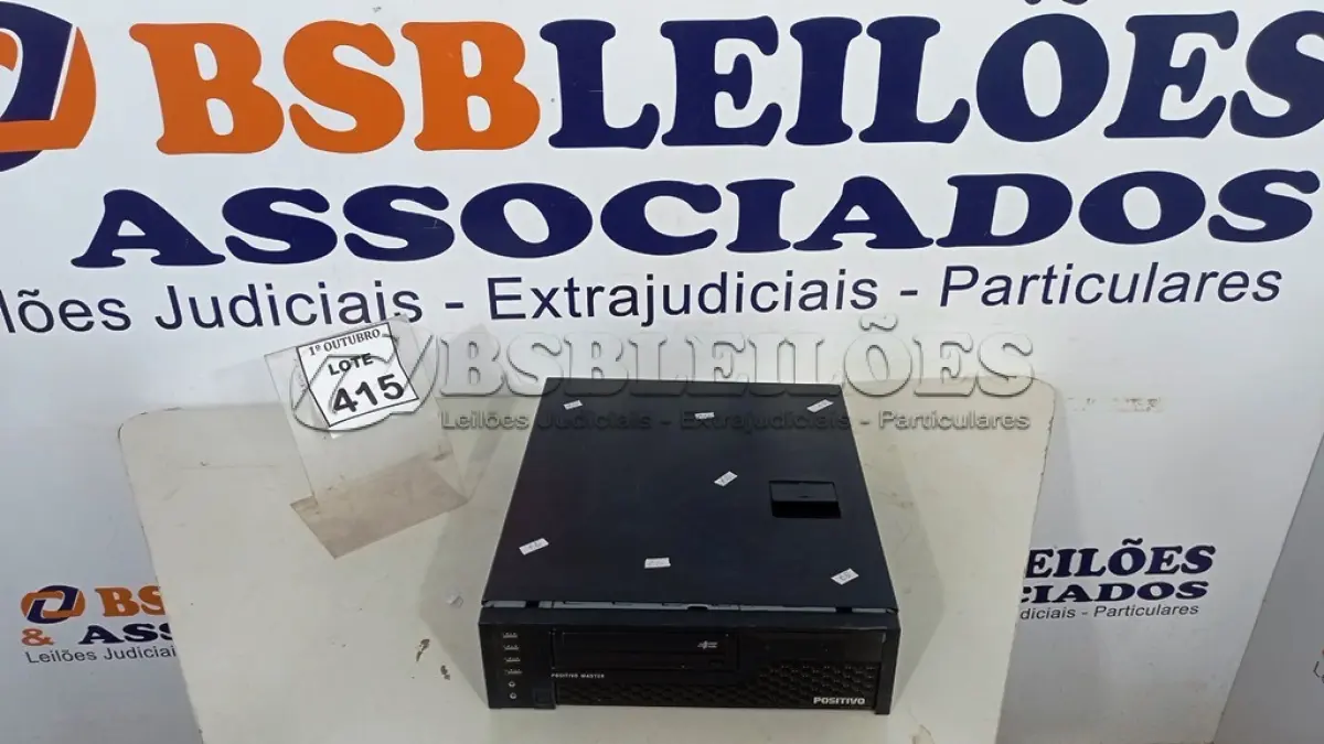 LOTE 415 - 01 CPU MARCA POSITIVO. (NO ESTADO) ATENÇÃO! FAZER A VISITAÇÃO ANTES DE ARREMATAR, NÃO SABEMOS SE FUNCIONA, LEILÃO NÃO TEM GARANTIA E NEM DEVOLUÇÃO, SUJEITO A POSSÍVEIS AVARIAS VISÍVEIS/OCULTAS E/OU AUSÊNCIA DE COMPONENTES.