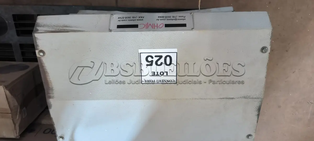 LOTE 025 - 01 RESISTOR DE FRENAGEM PARA GRUA OHMIC 8.8KW. (NO ESTADO) ATENÇÃO! FAZER A VISITAÇÃO ANTES DE ARREMATAR, NÃO SABEMOS SE FUNCIONA, LEILÃO NÃO TEM GARANTIA E NEM DEVOLUÇÃO, SUJEITO A POSSÍVEIS AVARIAS VISÍVEIS/OCULTAS E/OU AUSÊNCIA DE COMPONENTES.
