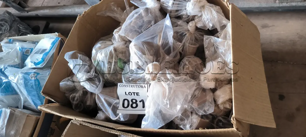 LOTE 081 - 01 LOTE COM CONEXÕES DIVERSAS. (NO ESTADO) ATENÇÃO! FAZER A VISITAÇÃO ANTES DE ARREMATAR, NÃO SABEMOS SE FUNCIONA, LEILÃO NÃO TEM GARANTIA E NEM DEVOLUÇÃO, SUJEITO A POSSÍVEIS AVARIAS VISÍVEIS/OCULTAS E/OU AUSÊNCIA DE COMPONENTES.