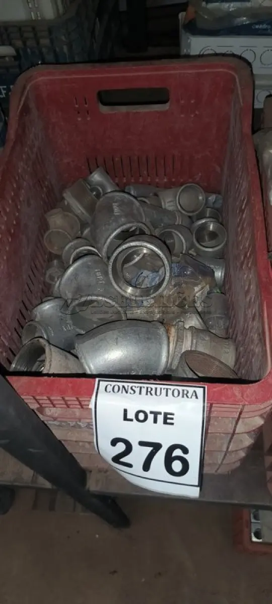 LOTE 276 - 01 LOTE COM JOELHOS,TES EM FERRO. (CAIXA ORGANIZADORA NAO INCLUSA) (NO ESTADO) ATENÇÃO! FAZER A VISITAÇÃO ANTES DE ARREMATAR, NÃO SABEMOS SE FUNCIONA, LEILÃO NÃO TEM GARANTIA E NEM DEVOLUÇÃO, SUJEITO A POSSÍVEIS AVARIAS VISÍVEIS/OCULTAS E/OU AUSÊNCIA DE COMPONENTES.
