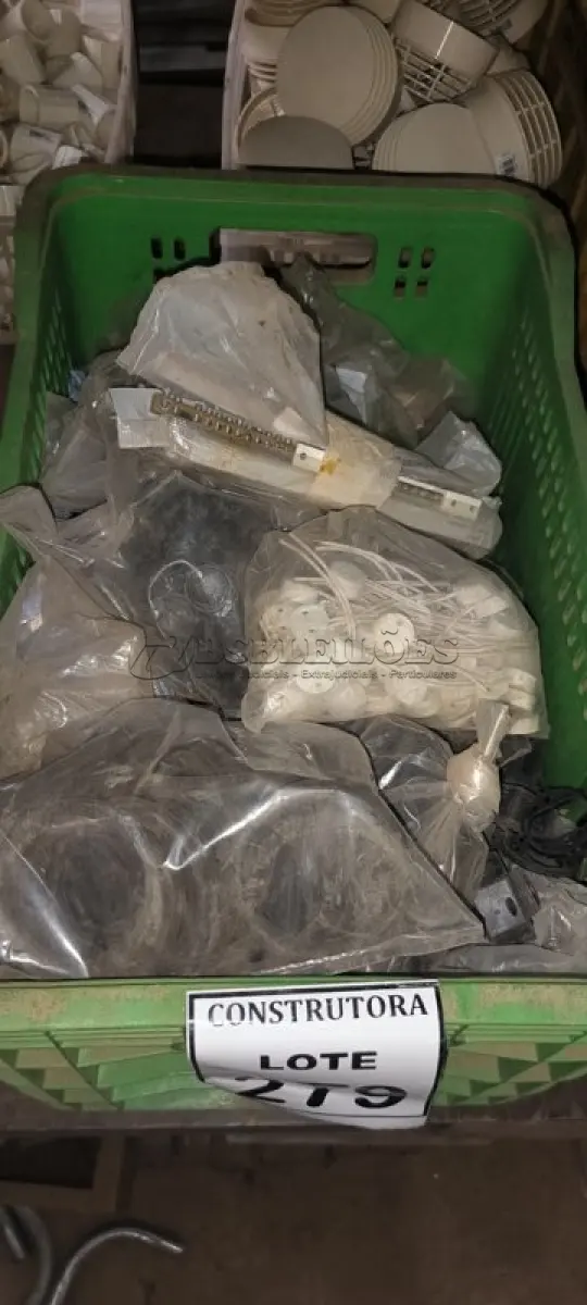 LOTE 279 - 01 LOTE COM MATERIAS HIDRÁULICOS E ELÉTRICOS DIVERSOS. (CAIXA ORGANIZADORA NAO INCLUSA) (NO ESTADO) ATENÇÃO! FAZER A VISITAÇÃO ANTES DE ARREMATAR, NÃO SABEMOS SE FUNCIONA, LEILÃO NÃO TEM GARANTIA E NEM DEVOLUÇÃO, SUJEITO A POSSÍVEIS AVARIAS VISÍVEIS/OCULTAS E/OU AUSÊNCIA DE COMPONENTES.