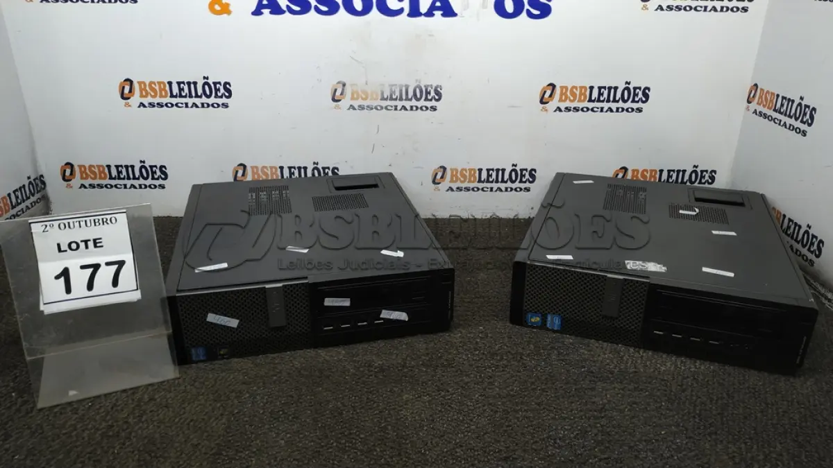 LOTE 177 - 02 CPUS MARCA DELL. (NO ESTADO) ATENÇÃO! FAZER A VISITAÇÃO ANTES DE ARREMATAR, NÃO SABEMOS SE FUNCIONA, LEILÃO NÃO TEM GARANTIA E NEM DEVOLUÇÃO, SUJEITO A POSSÍVEIS AVARIAS VISÍVEIS/OCULTAS E/OU AUSÊNCIA DE COMPONENTES.
