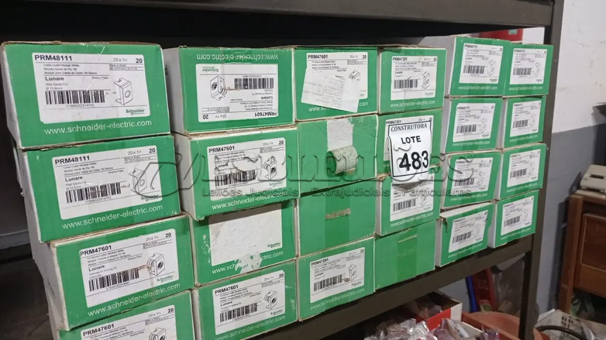 LOTE 483 - 01 LOTE COM MÓDULOS DE SAÍDA DE FIO 1M. (NO ESTADO) ATENÇÃO! FAZER A VISITAÇÃO ANTES DE ARREMATAR, NÃO SABEMOS SE FUNCIONA, LEILÃO NÃO TEM GARANTIA E NEM DEVOLUÇÃO, SUJEITO A POSSÍVEIS AVARIAS VISÍVEIS/OCULTAS E/OU AUSÊNCIA DE COMPONENTES.