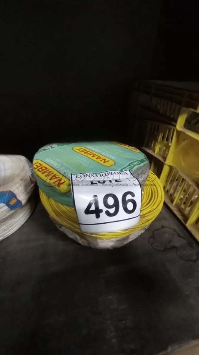 LOTE 496 - 02 ROLOS DE FIO 1X1,5MM ANTI CHAMA 450/750 100METROS NA COR  AMARELO E 01 CINZA.  (NO ESTADO) ATENÇÃO! FAZER A VISITAÇÃO ANTES DE ARREMATAR, NÃO SABEMOS SE FUNCIONA, LEILÃO NÃO TEM GARANTIA E NEM DEVOLUÇÃO, SUJEITO A POSSÍVEIS AVARIAS VISÍVEIS/OCULTAS E/OU AUSÊNCIA DE COMPONENTES.