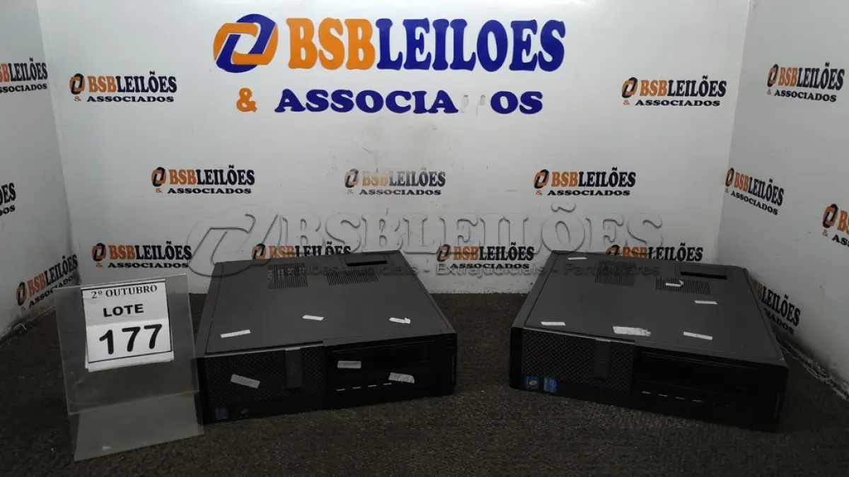 LOTE 177 - 02 CPUS MARCA DELL. (NO ESTADO) ATENÇÃO! FAZER A VISITAÇÃO ANTES DE ARREMATAR, NÃO SABEMOS SE FUNCIONA, LEILÃO NÃO TEM GARANTIA E NEM DEVOLUÇÃO, SUJEITO A POSSÍVEIS AVARIAS VISÍVEIS/OCULTAS E/OU AUSÊNCIA DE COMPONENTES.