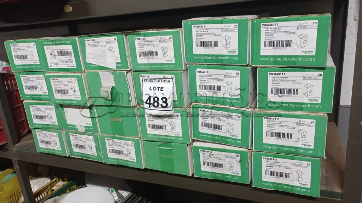 LOTE 483 - 01 LOTE COM MÓDULOS DE SAÍDA DE FIO 1M. (NO ESTADO) ATENÇÃO! FAZER A VISITAÇÃO ANTES DE ARREMATAR, NÃO SABEMOS SE FUNCIONA, LEILÃO NÃO TEM GARANTIA E NEM DEVOLUÇÃO, SUJEITO A POSSÍVEIS AVARIAS VISÍVEIS/OCULTAS E/OU AUSÊNCIA DE COMPONENTES.