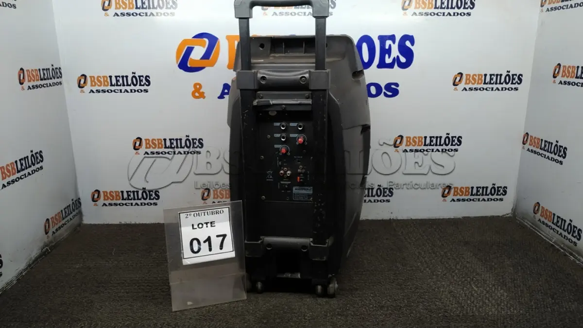 LOTE 017 - 01 CAIXA DE SOM MARCA MAXPRINT. (NO ESTADO) ATENÇÃO! FAZER A VISITAÇÃO ANTES DE ARREMATAR, NÃO SABEMOS SE FUNCIONA, LEILÃO NÃO TEM GARANTIA E NEM DEVOLUÇÃO, SUJEITO A POSSÍVEIS AVARIAS VISÍVEIS/OCULTAS E/OU AUSÊNCIA DE COMPONENTES.