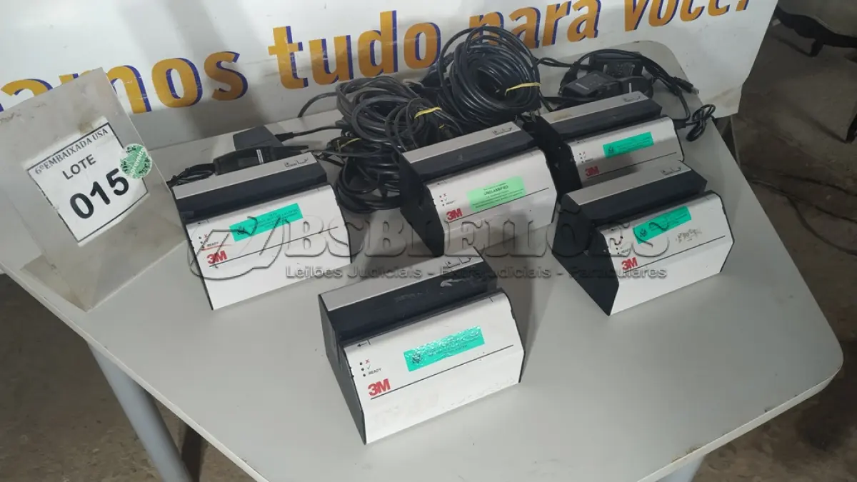 LOTE 015 - 05 SCANNERS 3M PARA DOCUMENTOS. . (NO ESTADO EM QUE SE ENCONTRA. SUJEITO A AVARIAS OCULTAS/VISÍVEIS.)