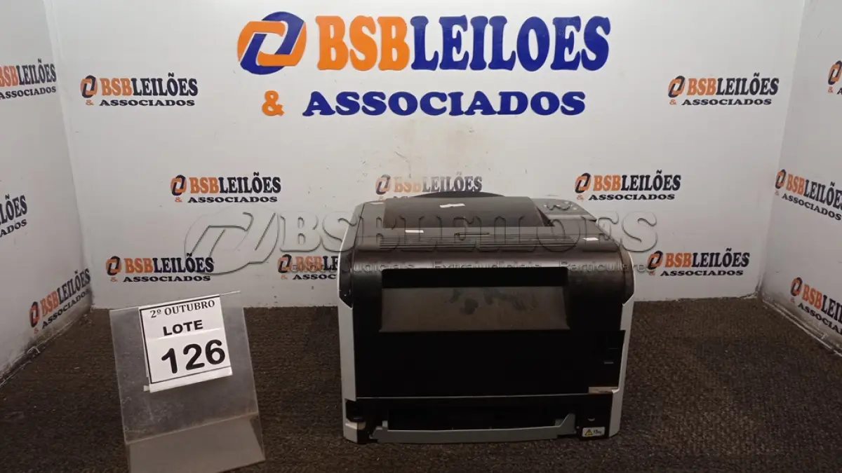 LOTE 126 - 01 IMPRESSORA MARCA RICOH. (NO ESTADO) ATENÇÃO! FAZER A VISITAÇÃO ANTES DE ARREMATAR, NÃO SABEMOS SE FUNCIONA, LEILÃO NÃO TEM GARANTIA E NEM DEVOLUÇÃO, SUJEITO A POSSÍVEIS AVARIAS VISÍVEIS/OCULTAS E/OU AUSÊNCIA DE COMPONENTES.