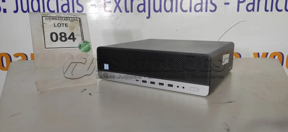 LOTE 084 - 01 CPU HP ELITEDESK CORE I5 COM 16 GB DE MEMORIA RAM. (NO ESTADO EM QUE SE ENCONTRA. SUJEITO A AVARIAS OCULTAS/VISÍVEIS.) 2UA7411N87