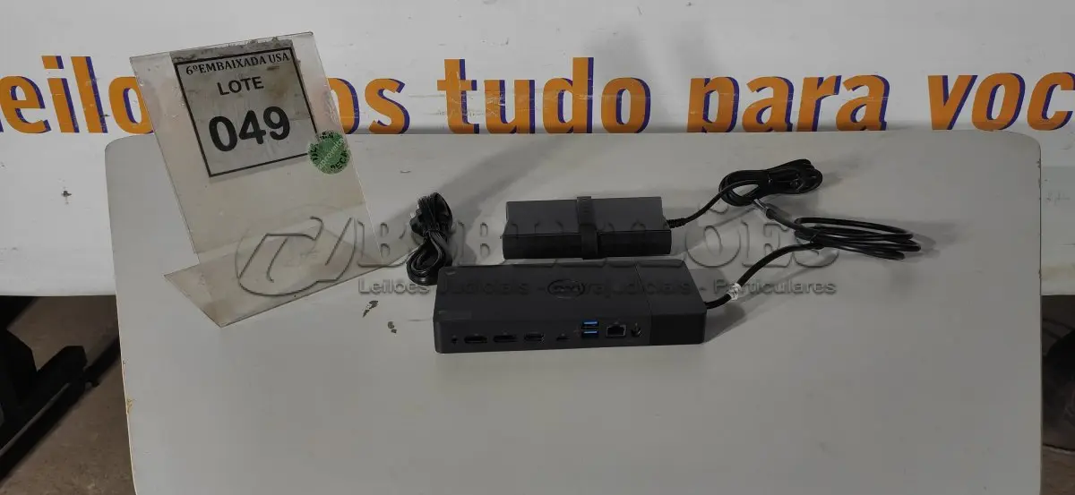 LOTE 049 - 01 DOCKING STATION DELL WD19 (NOVO).(NO ESTADO EM QUE SE ENCONTRA. SUJEITO A AVARIAS OCULTAS/VISÍVEIS.)