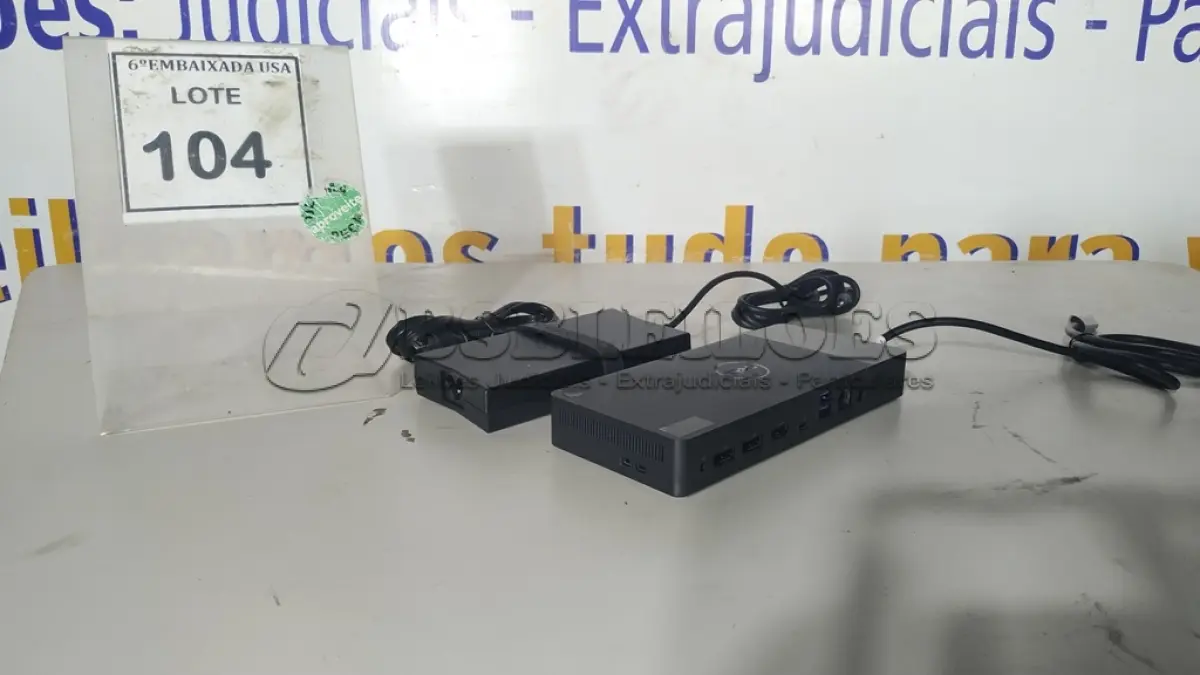 LOTE 104 - 01 DOCKING STATION DELL WD19 (NOVO).(NO ESTADO EM QUE SE ENCONTRA. SUJEITO A AVARIAS OCULTAS/VISÍVEIS.)