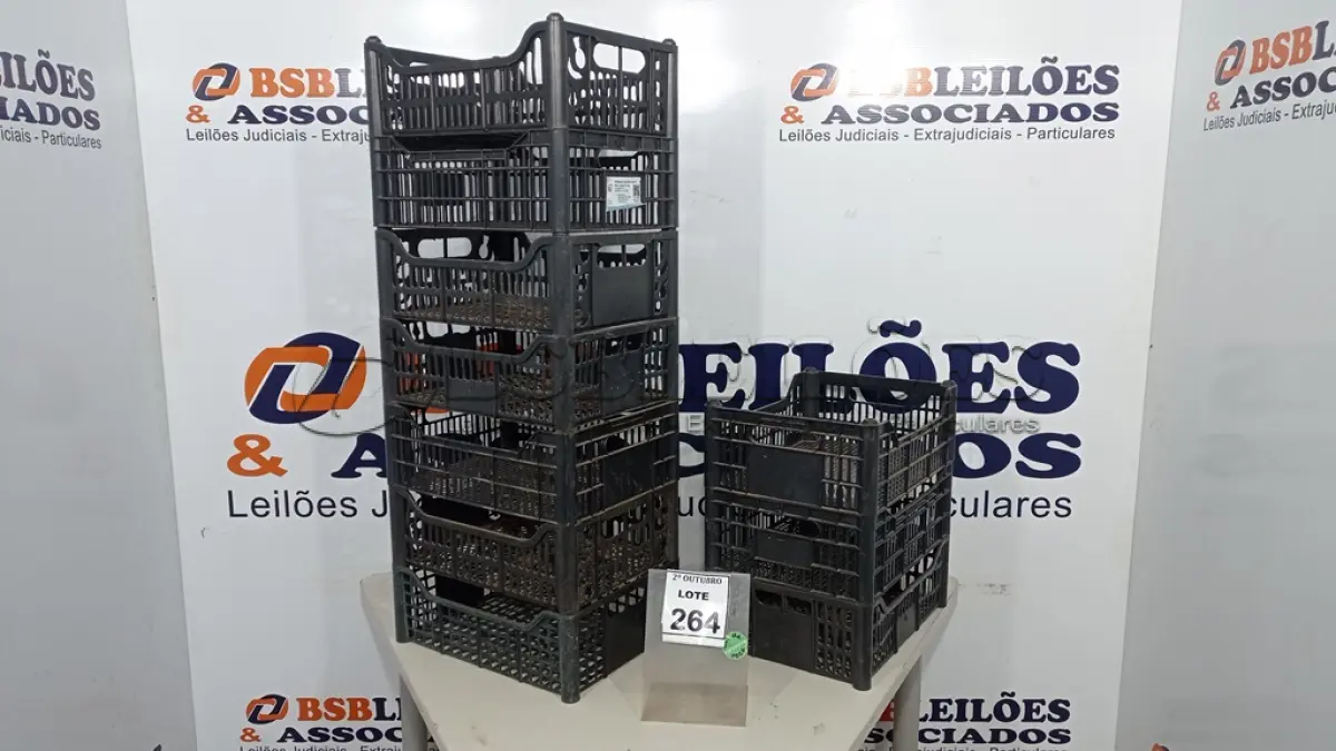 LOTE 264 - 10 CESTAS ORGANIZADORAS. (NO ESTADO) ATENÇÃO! FAZER A VISITAÇÃO ANTES DE ARREMATAR, NÃO SABEMOS SE FUNCIONA, LEILÃO NÃO TEM GARANTIA E NEM DEVOLUÇÃO, SUJEITO A POSSÍVEIS AVARIAS VISÍVEIS/OCULTAS E/OU AUSÊNCIA DE COMPONENTES.