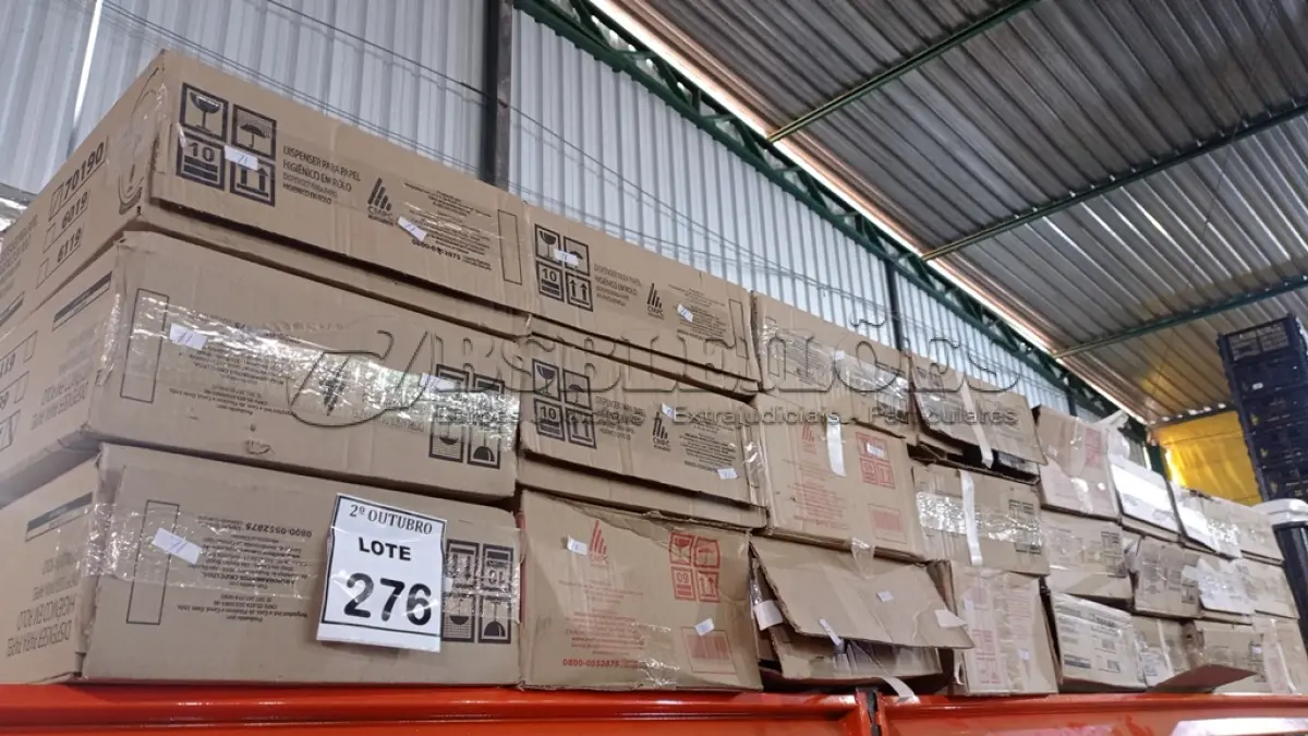 LOTE 276 - 01 LOTE COM GRANDE QUANTIDADE DE DISPENSES DE PAPEL. (NO ESTADO) ATENÇÃO! FAZER A VISITAÇÃO ANTES DE ARREMATAR, NÃO SABEMOS SE FUNCIONA, LEILÃO NÃO TEM GARANTIA E NEM DEVOLUÇÃO, SUJEITO A POSSÍVEIS AVARIAS VISÍVEIS/OCULTAS E/OU AUSÊNCIA DE COMPONENTES.