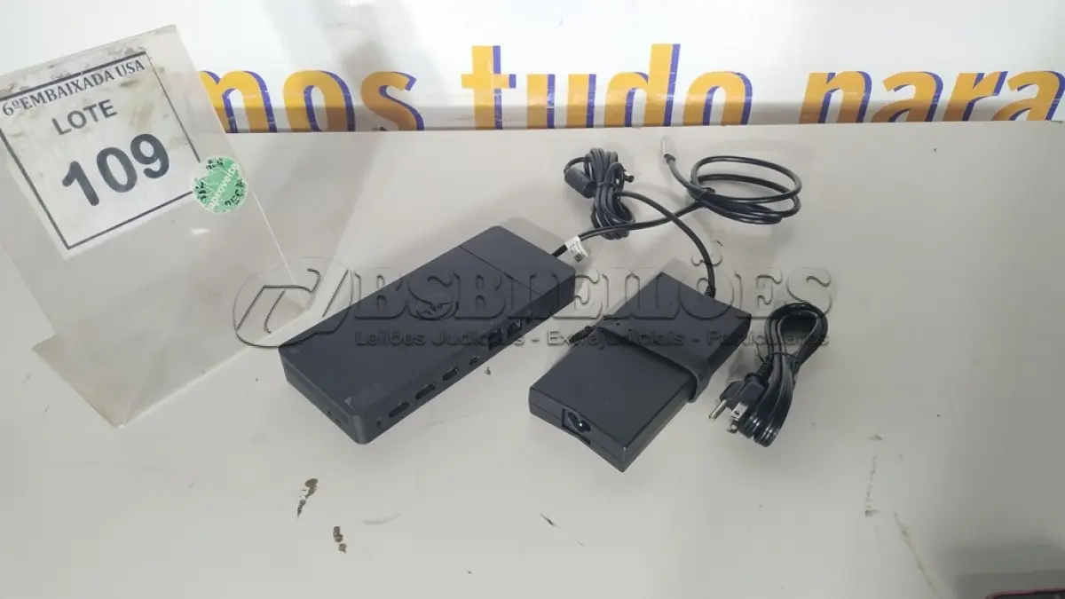 LOTE 109 - 01 DOCKING STATION DELL WD19 (NOVO).(NO ESTADO EM QUE SE ENCONTRA. SUJEITO A AVARIAS OCULTAS/VISÍVEIS.)