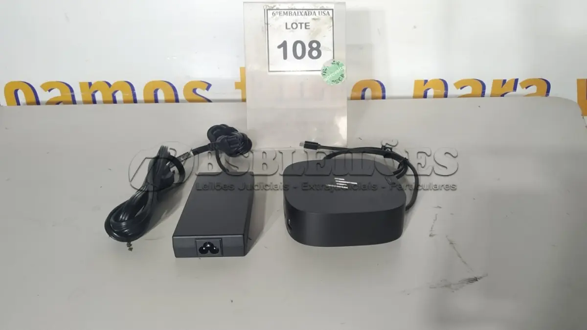 LOTE 108 - 01 DOCKING STATION HP HSN-IX02.(NOVO) (NO ESTADO EM QUE SE ENCONTRA. SUJEITO A AVARIAS OCULTAS/VISÍVEIS.)