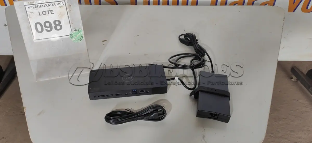 LOTE 098 - 01 DOCKING STATION DELL WD19 (NOVO).(NO ESTADO EM QUE SE ENCONTRA. SUJEITO A AVARIAS OCULTAS/VISÍVEIS.)