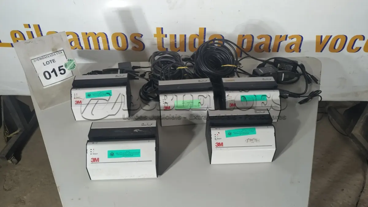 LOTE 015 - 05 SCANNERS 3M PARA DOCUMENTOS. . (NO ESTADO EM QUE SE ENCONTRA. SUJEITO A AVARIAS OCULTAS/VISÍVEIS.)
