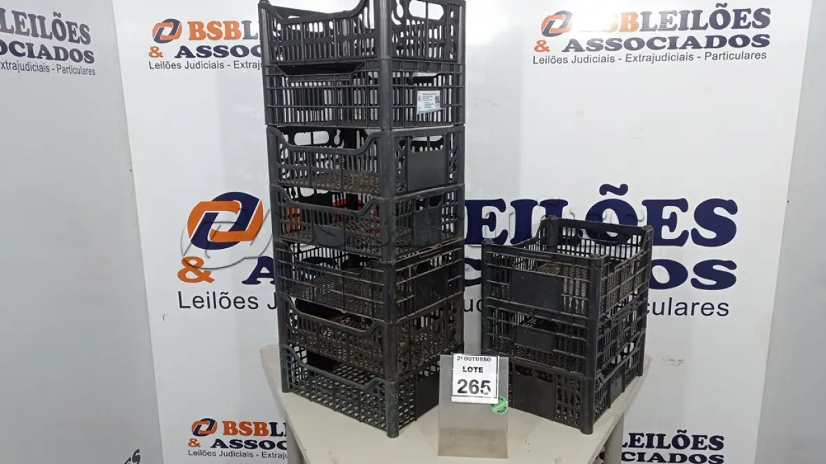 LOTE 265 - 10 CESTAS ORGANIZADORAS. (NO ESTADO) ATENÇÃO! FAZER A VISITAÇÃO ANTES DE ARREMATAR, NÃO SABEMOS SE FUNCIONA, LEILÃO NÃO TEM GARANTIA E NEM DEVOLUÇÃO, SUJEITO A POSSÍVEIS AVARIAS VISÍVEIS/OCULTAS E/OU AUSÊNCIA DE COMPONENTES.