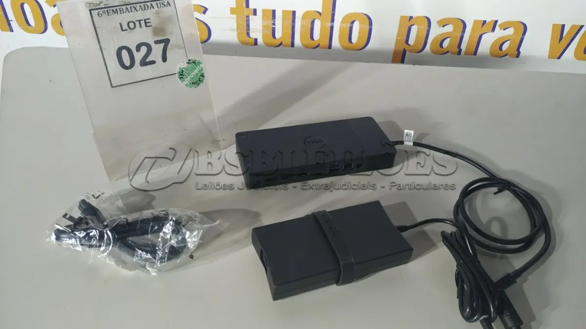 LOTE 027 - 01 DOCKING STATION DELL WD19 (NOVO).(NO ESTADO EM QUE SE ENCONTRA. SUJEITO A AVARIAS OCULTAS/VISÍVEIS.)