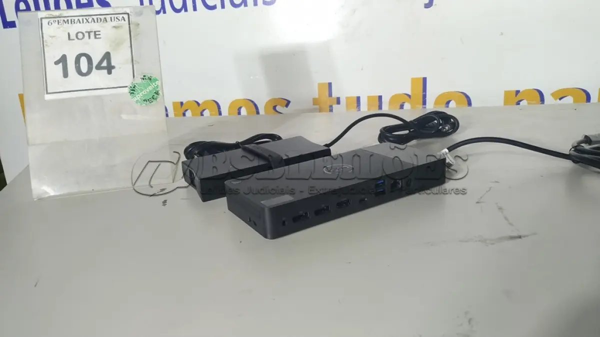 LOTE 104 - 01 DOCKING STATION DELL WD19 (NOVO).(NO ESTADO EM QUE SE ENCONTRA. SUJEITO A AVARIAS OCULTAS/VISÍVEIS.)