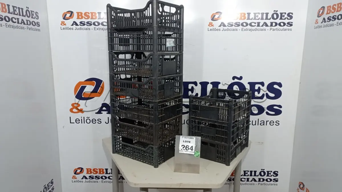 LOTE 264 - 10 CESTAS ORGANIZADORAS. (NO ESTADO) ATENÇÃO! FAZER A VISITAÇÃO ANTES DE ARREMATAR, NÃO SABEMOS SE FUNCIONA, LEILÃO NÃO TEM GARANTIA E NEM DEVOLUÇÃO, SUJEITO A POSSÍVEIS AVARIAS VISÍVEIS/OCULTAS E/OU AUSÊNCIA DE COMPONENTES.