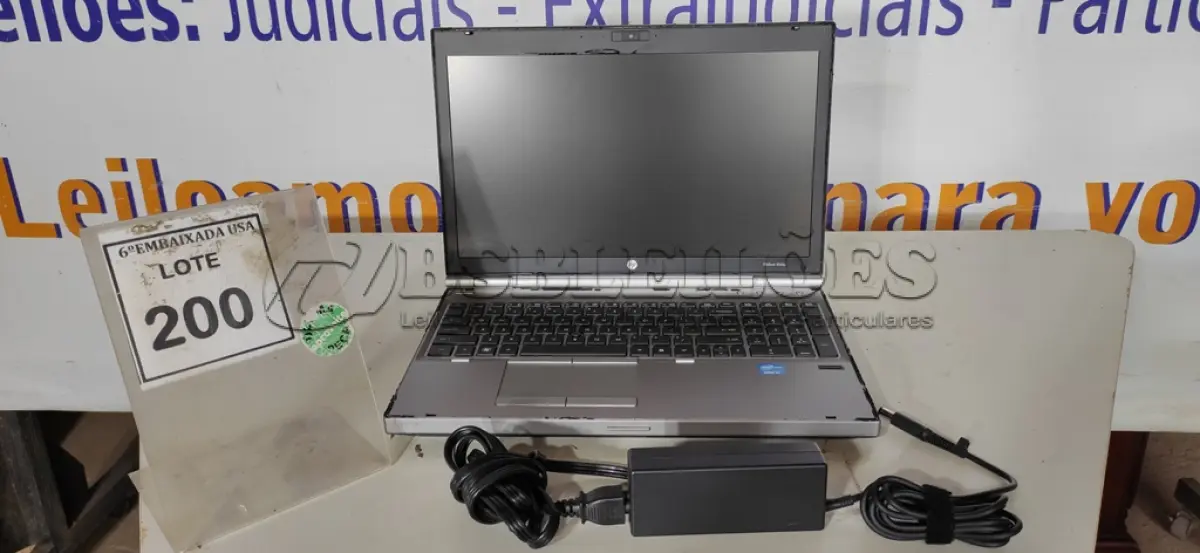 LOTE 200 - 01 NOTEBOOK HP ELITE BOOK 8560P CORE I5 COM FONTE. (NO ESTADO EM QUE SE ENCONTRA. SUJEITO A AVARIAS OCULTAS/VISÍVEIS.) ICE00000189966