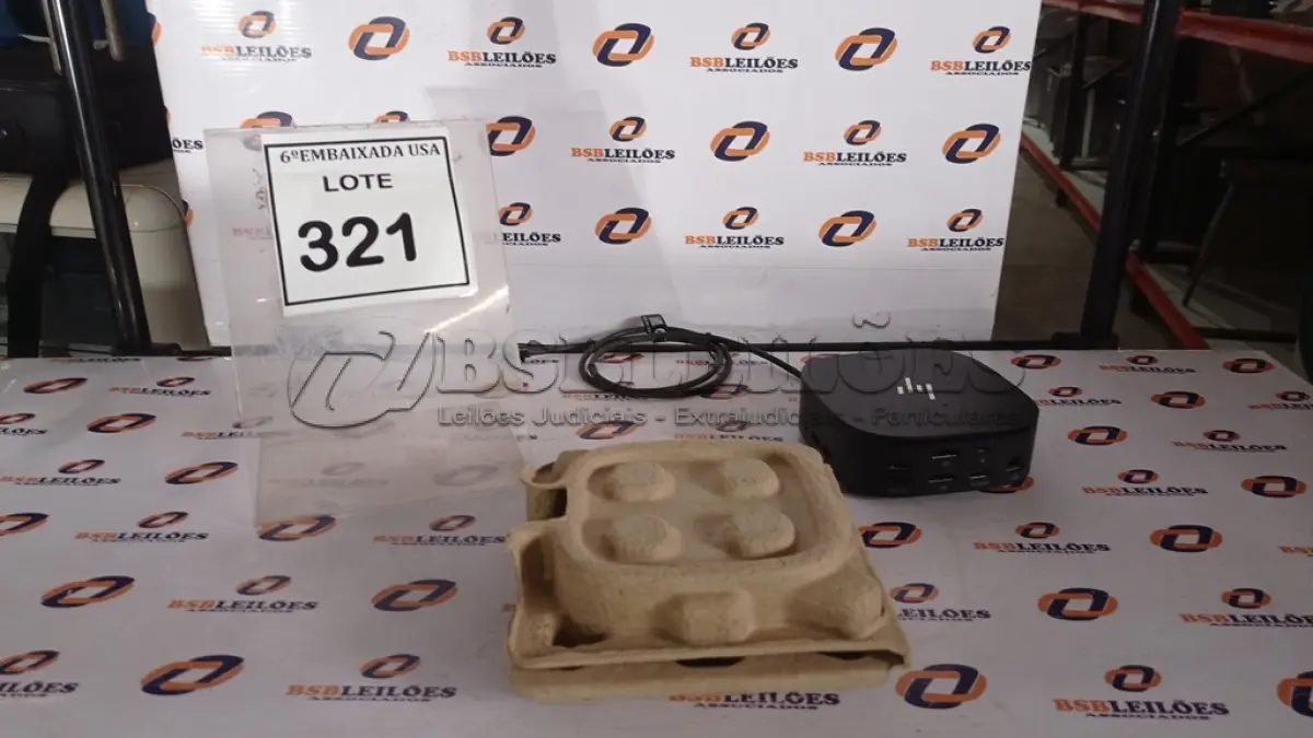 LOTE 321 - 01 DOCKING STATION HP HSN-IX02.(NOVO) (NO ESTADO EM QUE SE ENCONTRA. SUJEITO A AVARIAS OCULTAS/VISÍVEIS.)