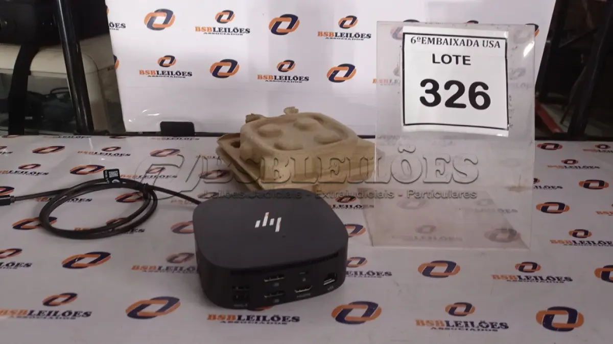 LOTE 326 - 01 DOCKING STATION HP HSN-IX02.(NOVO) (NO ESTADO EM QUE SE ENCONTRA. SUJEITO A AVARIAS OCULTAS/VISÍVEIS.)