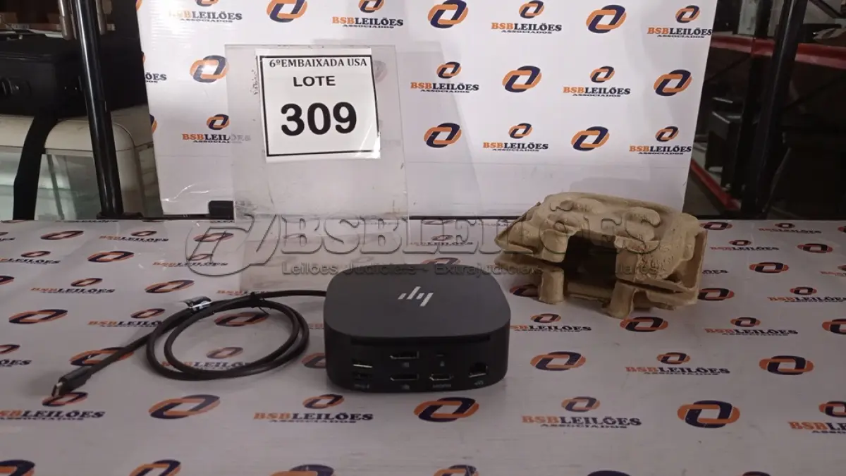 LOTE 309 - 01 DOCKING STATION HP HSN-IX02.(NOVO) (NO ESTADO EM QUE SE ENCONTRA. SUJEITO A AVARIAS OCULTAS/VISÍVEIS.)