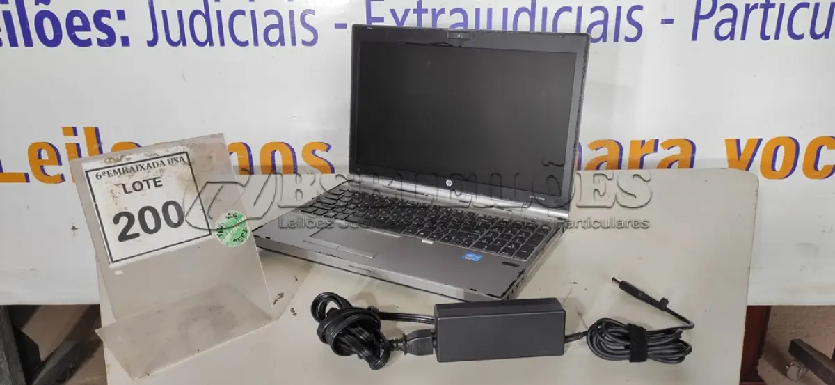 LOTE 200 - 01 NOTEBOOK HP ELITE BOOK 8560P CORE I5 COM FONTE. (NO ESTADO EM QUE SE ENCONTRA. SUJEITO A AVARIAS OCULTAS/VISÍVEIS.) ICE00000189966