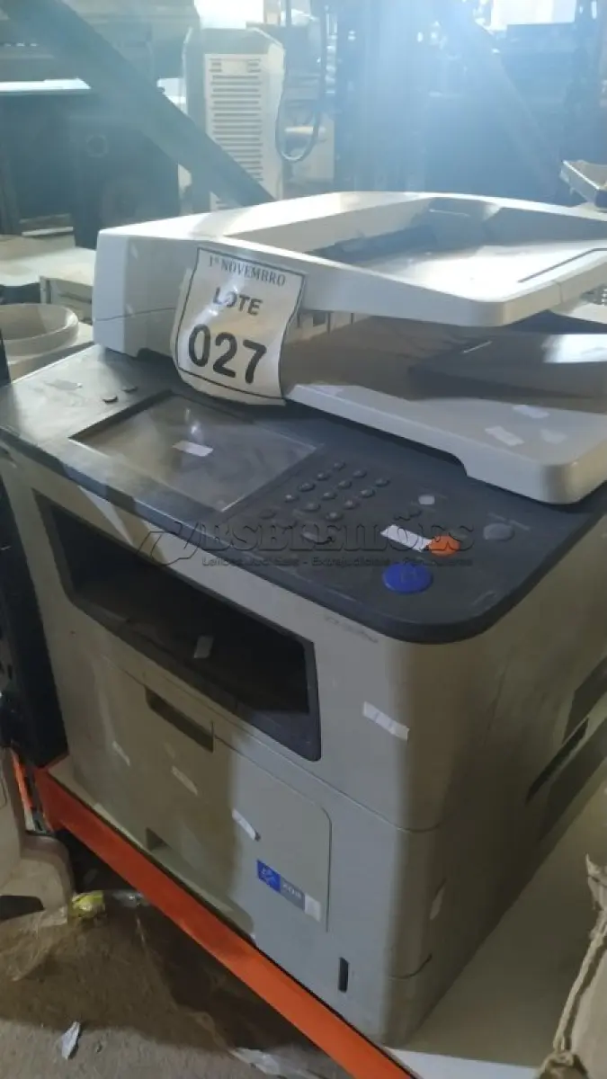 LOTE 027 - 01 IMPRESSORA MULTIFUNCIONAL MODELO SCX-5835NX MARCA SAMSUNG. (NO ESTADO) ATENÇÃO! FAZER A VISITAÇÃO ANTES DE ARREMATAR, NÃO SABEMOS SE FUNCIONA, LEILÃO NÃO TEM GARANTIA E NEM DEVOLUÇÃO, SUJEITO A POSSÍVEIS AVARIAS VISÍVEIS/OCULTAS E/OU AUSÊNCIA DE COMPONENTES.