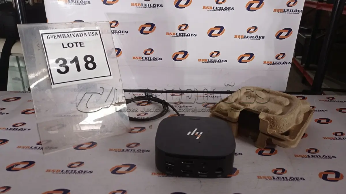 LOTE 318 - 01 DOCKING STATION HP HSN-IX02.(NOVO) (NO ESTADO EM QUE SE ENCONTRA. SUJEITO A AVARIAS OCULTAS/VISÍVEIS.)