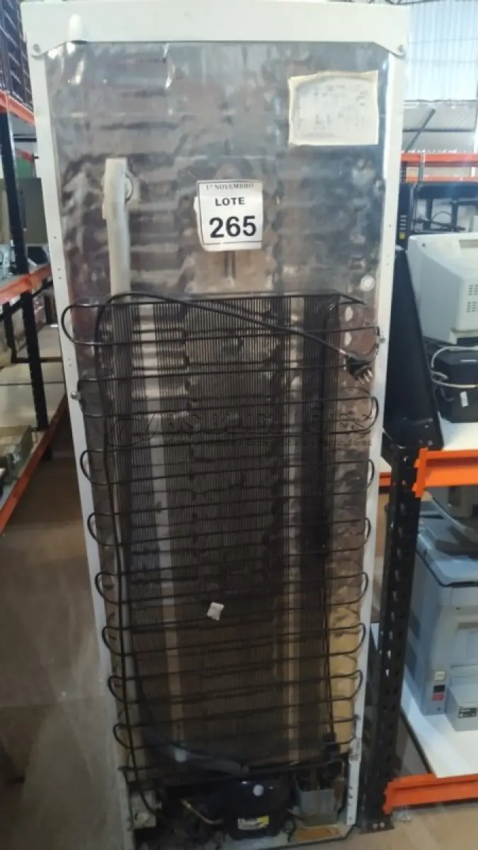 LOTE 265 - 01 FREEZER VERTICA 220V MARCA ELECTROLUX. (NO ESTADO) ATENÇÃO! FAZER A VISITAÇÃO ANTES DE ARREMATAR, NÃO SABEMOS SE FUNCIONA, LEILÃO NÃO TEM GARANTIA E NEM DEVOLUÇÃO, SUJEITO A POSSÍVEIS AVARIAS VISÍVEIS/OCULTAS E/OU AUSÊNCIA DE COMPONENTES.