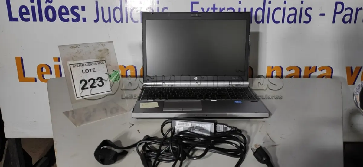 LOTE 223 - 01 NOTEBOOK HP ELITE BOOK 8560P CORE I5 COM FONTE. (NO ESTADO EM QUE SE ENCONTRA. SUJEITO A AVARIAS OCULTAS/VISÍVEIS.) ICE00000189743