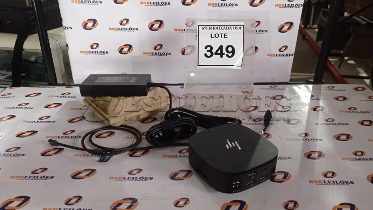 LOTE 349 - 01 DOCKING STATION HP HSN-IX02.(NOVO) (NO ESTADO EM QUE SE ENCONTRA. SUJEITO A AVARIAS OCULTAS/VISÍVEIS.)