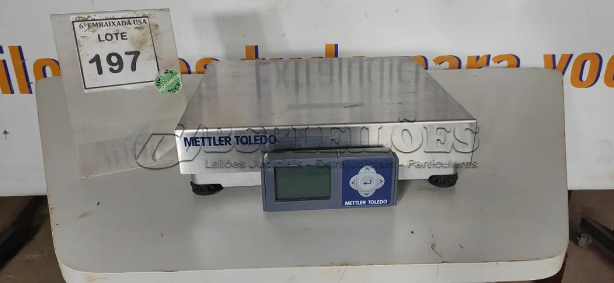 LOTE 197 - 01 BALANÇA METTLER TOLEDO. (NO ESTADO EM QUE SE ENCONTRA. SUJEITO A AVARIAS OCULTAS/VISÍVEIS.) SN: 67700666KV