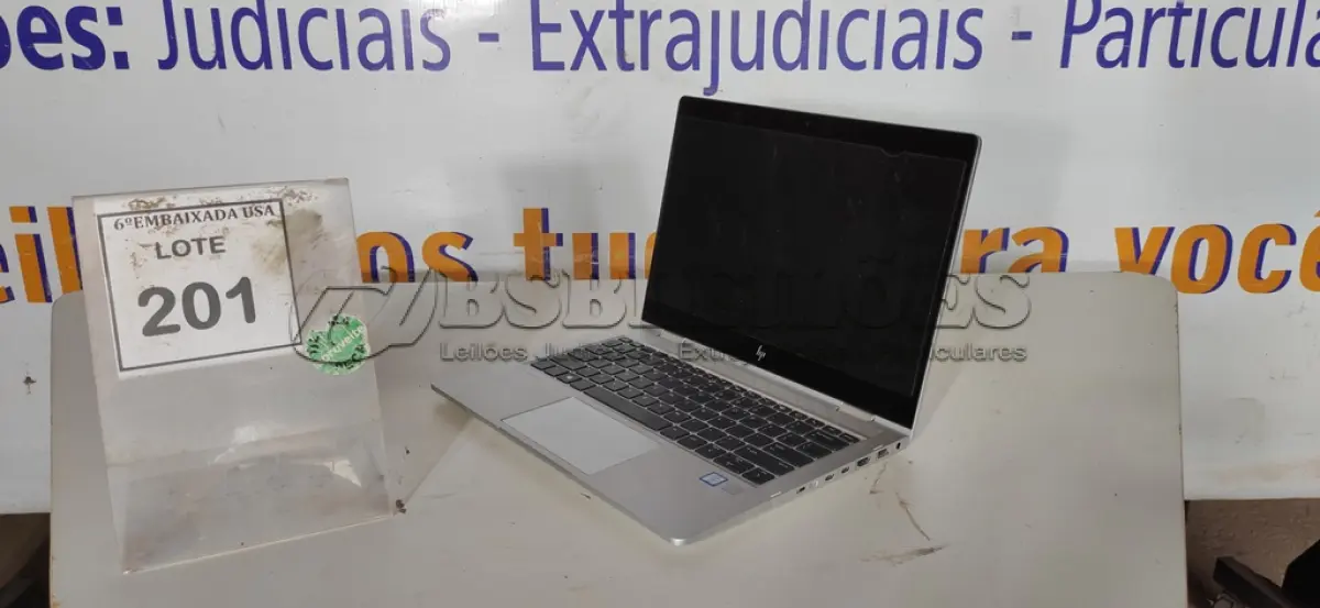 LOTE 201 - 01 NOTEBOOK HP ELITEBOOK COREI5 8º GERAÇÃO SEM FONTE. (NO ESTADO EM QUE SE ENCONTRA. SUJEITO A AVARIAS OCULTAS/VISÍVEIS.) ICE00000237299