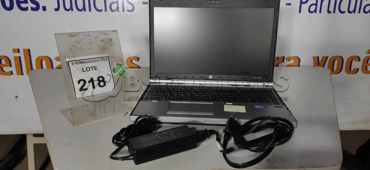 LOTE 218 - 01 NOTEBOOK HP ELITEBOOK 8560P CORE I5 COM FONTE. (NO ESTADO EM QUE SE ENCONTRA. SUJEITO A AVARIAS OCULTAS/VISÍVEIS.) ICE00000189992