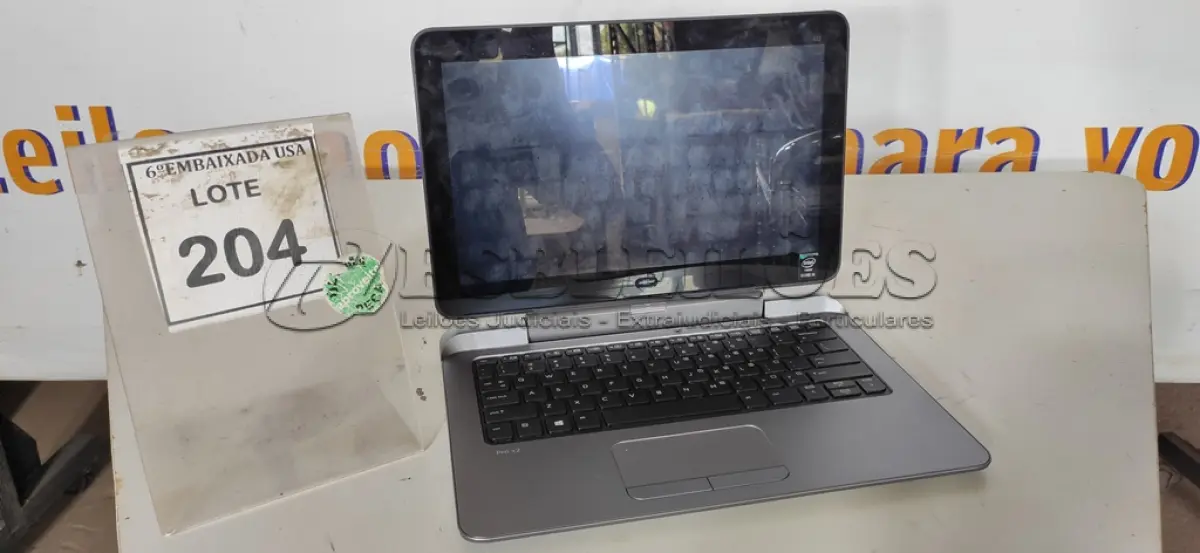 LOTE 204 - 01 NOTEBOOK HPPRO X2 CORE I5 SEM FONTE. (NO ESTADO EM QUE SE ENCONTRA. SUJEITO A AVARIAS OCULTAS/VISÍVEIS.) ICE00000156849