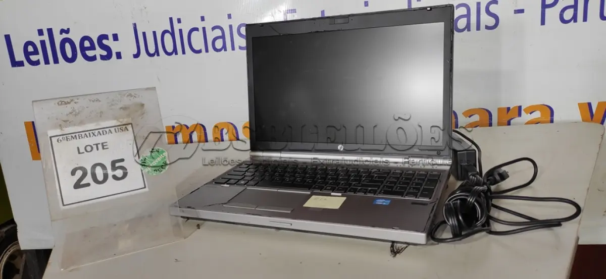 LOTE 205 - 01 NOTEBOOK HP ELITE BOOK 8570P CORE I5 COM FONTE. (NO ESTADO EM QUE SE ENCONTRA. SUJEITO A AVARIAS OCULTAS/VISÍVEIS.) ICE00000193108